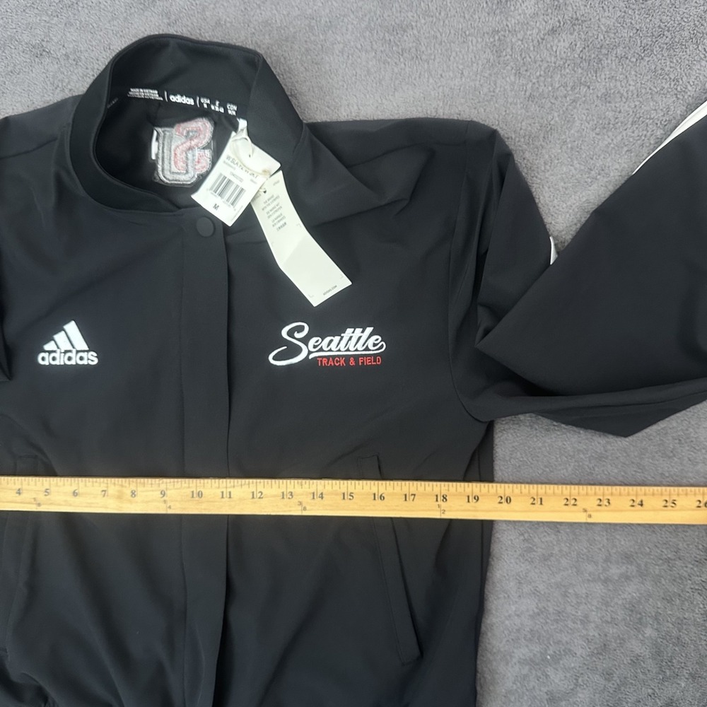 NWT ADIDAS Women's jacket full zip Seattle University logo size medium W JKT - Picture 5 of 10